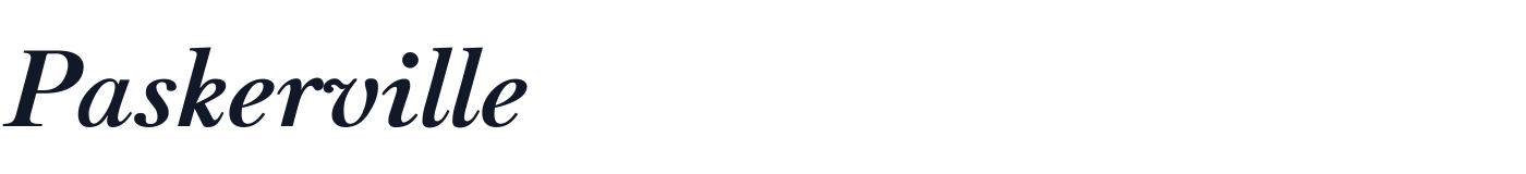 Paskerville — Paskerville-BoldIt.otf