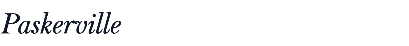 Paskerville — Paskerville-It.otf