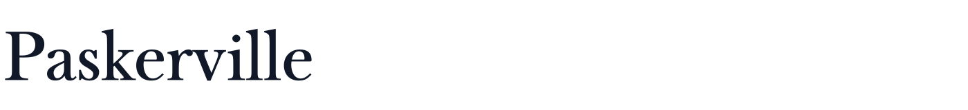 Paskerville — Paskerville-Regular.otf