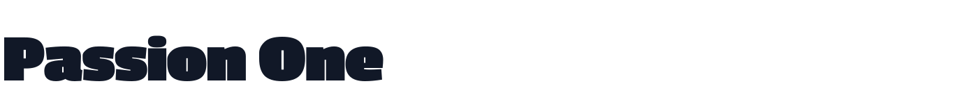 Passion One — PassionOne-Black.ttf