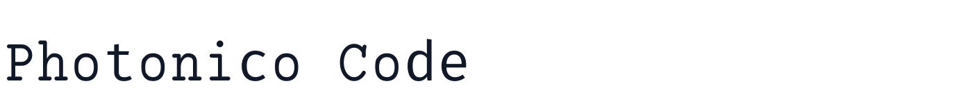 Photonico Code — Photonico-0.3-Regular.ttf