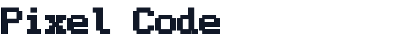 Pixel Code — PixelCode-Black.ttf