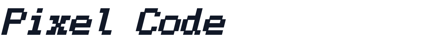 Pixel Code — PixelCode-Bold-Italic.ttf