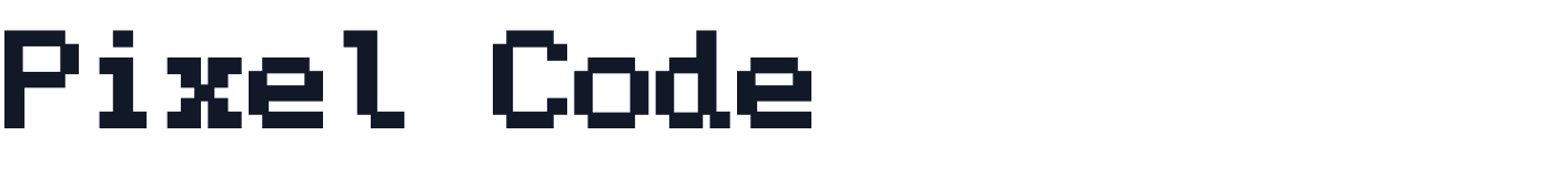 Pixel Code — PixelCode-Bold.otf