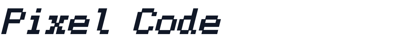 Pixel Code — PixelCode-DemiBold-Italic.ttf