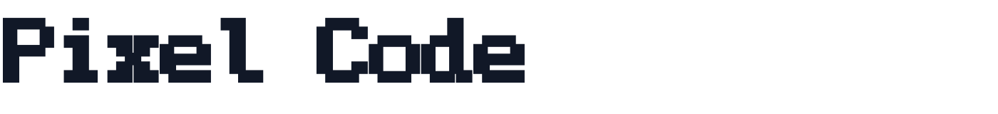 Pixel Code — PixelCode-ExtraBlack.otf