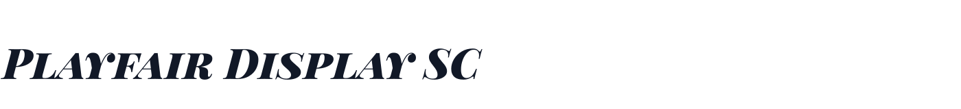Playfair Display SC — PlayfairDisplaySC-BlackItalic.ttf