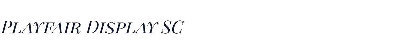 Playfair Display SC — PlayfairDisplaySC-Italic.ttf
