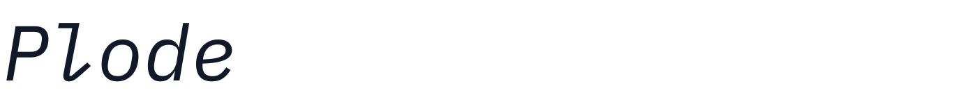 Plode — Plode-Italic.otf