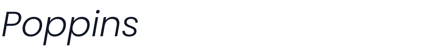 Poppins — Poppins-LightItalic.ttf
