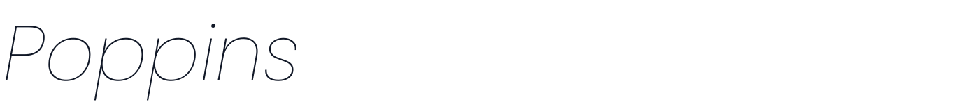 Poppins — Poppins-ThinItalic.ttf