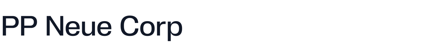 PP Neue Corp — Medium.otf