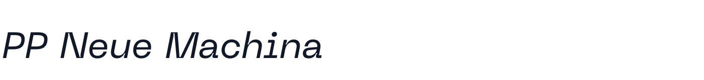 PP Neue Machina — 715d6a0790-RegularItalic.otf