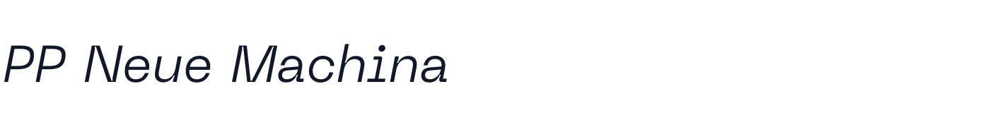 PP Neue Machina — 9c7f13430a-LightItalic.otf