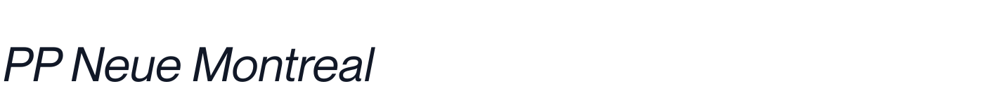PP Neue Montreal — Italic.otf