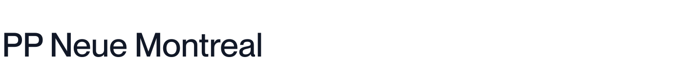 PP Neue Montreal — Medium.otf