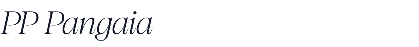 PP Pangaia — UltralightItalic.otf
