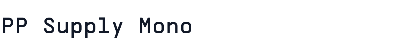 PP Supply Mono — Mono-Regular.otf