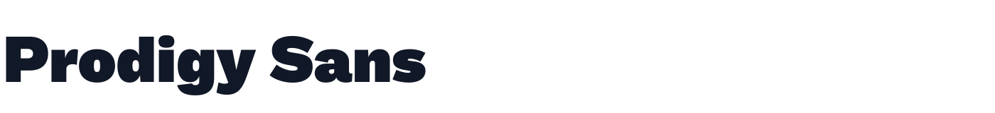 Prodigy Sans — ProdigySans-Black.otf