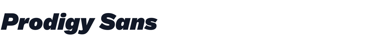 Prodigy Sans — ProdigySans-BlackItalic.otf
