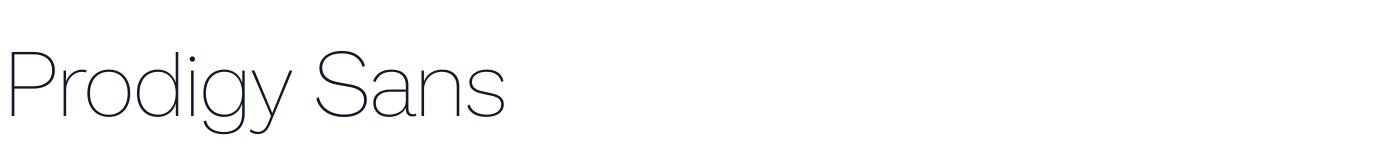 Prodigy Sans — ProdigySans-ExtraLight.otf