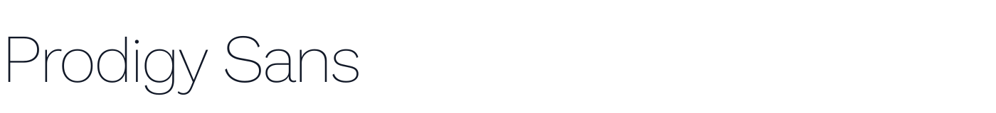 Prodigy Sans — ProdigySans-ExtraLight.ttf