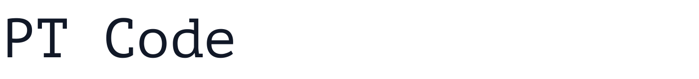 PT Code — PTCode-Regular.ttf