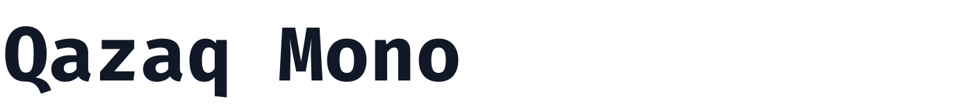 Qazaq Mono — QazaqMono-Bold.ttf