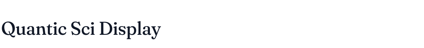 Quantic Sci Display — QuanticSciDisplay-Regular.otf