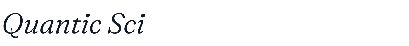 Quantic Sci — QuanticSci-Italic.otf