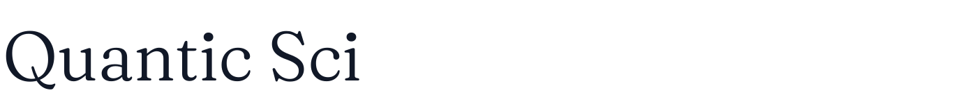Quantic Sci — QuanticSci-Regular.otf