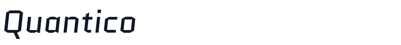 Quantico — Quantico-Italic.ttf