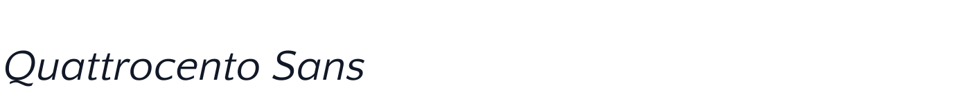 Quattrocento Sans — QuattrocentoSans-Italic.ttf