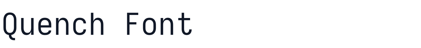 Quench Font — QuenchFont-Regular.ttf