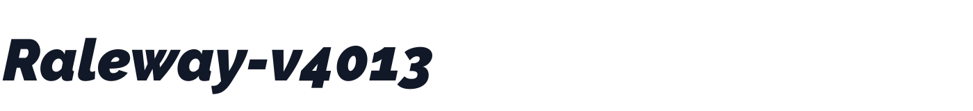 Raleway-v4013 — Raleway-v4013-BlackItalic.otf