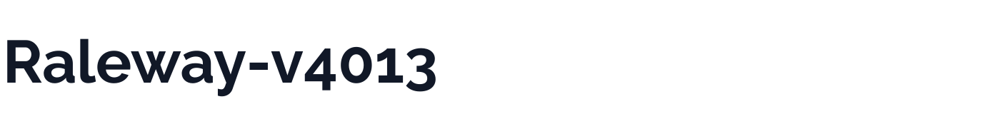 Raleway-v4013 — Raleway-v4013-Bold.otf