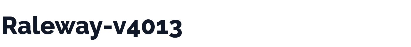 Raleway-v4013 — Raleway-v4013-ExtraBold.otf