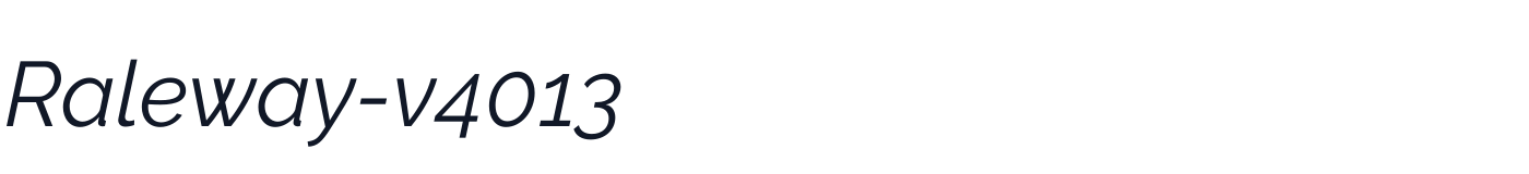 Raleway-v4013 — Raleway-v4013-RegularItalic.otf