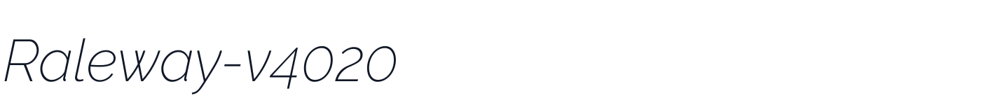 Raleway-v4020 — Raleway-v4020-ExtraLightItalic.otf