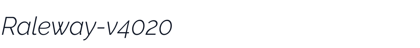 Raleway-v4020 — Raleway-v4020-LightItalic.otf