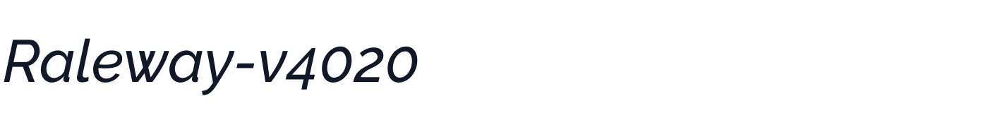 Raleway-v4020 — Raleway-v4020-MediumItalic.otf