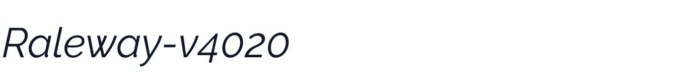 Raleway-v4020 — Raleway-v4020-RegularItalic.otf