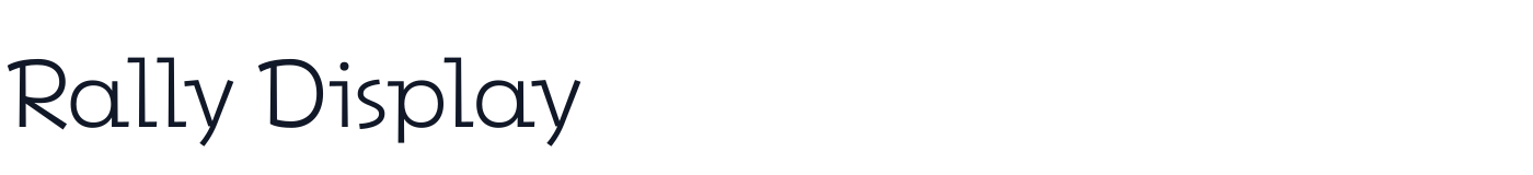 Rally Display — RallyDisplay-ExtraLight.otf