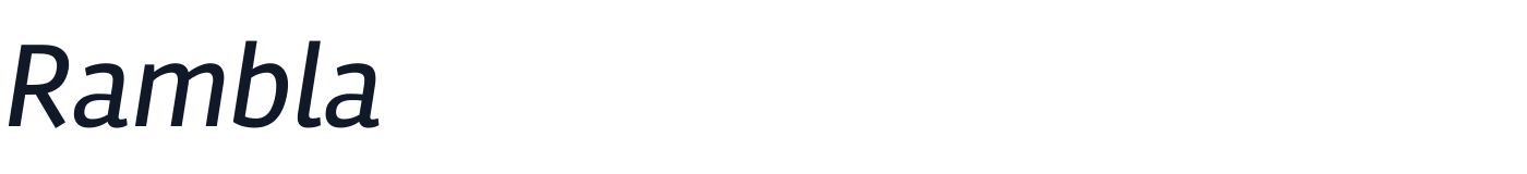 Rambla — Rambla-Italic.ttf