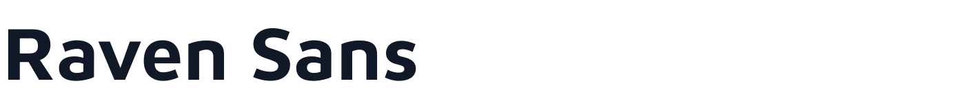 Raven Sans — RavenSans-Bold.otf