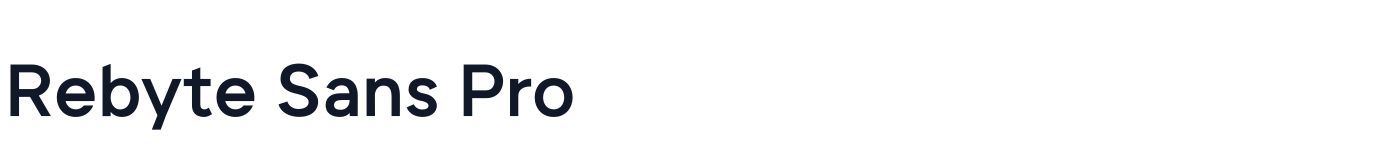 Rebyte Sans Pro — RebyteSansPro-Bold.otf