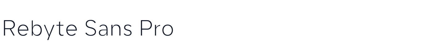 Rebyte Sans Pro — RebyteSansPro-Thin.otf