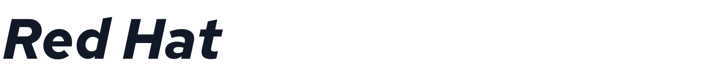 Red Hat — RedHatText-BoldItalic.otf