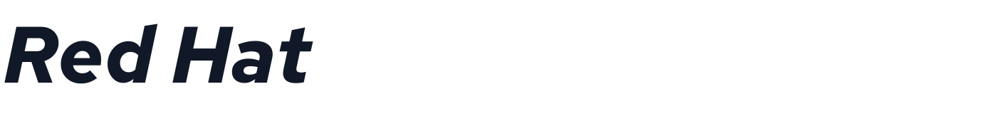 Red Hat — RedHatText-BoldItalic.ttf