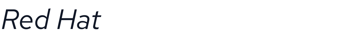 Red Hat — RedHatText-Italic.ttf